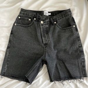 Princess Polly Crossover Denim Shorts